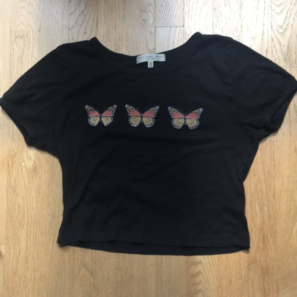 Urban Outfitters Butterfly Crop Top